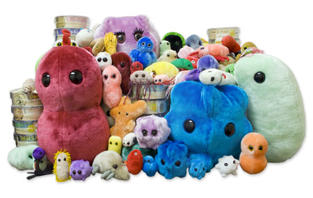 giant microbes plush toys