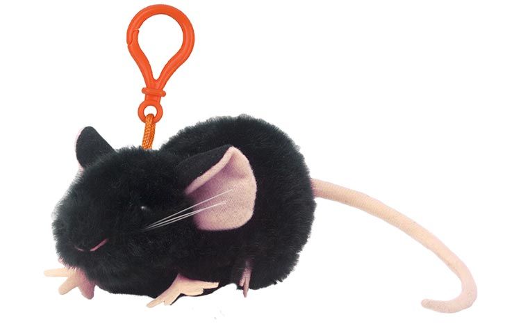 Black Lab Mouse key chain