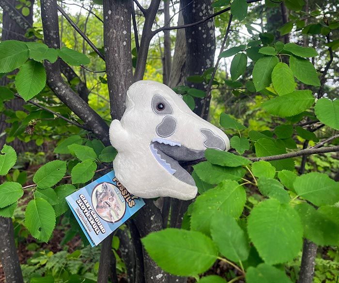 Ground Sloth plush in tree