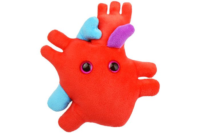 Heart plush doll