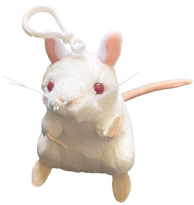 White Mouse plush kc front